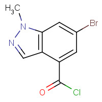 1245466-14-1 6-bromo-1-methylindazole-4-carbonyl chloride chemical structure
