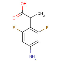 1226776-88-0 2-(4-amino-2,6-difluorophenyl)propanoic acid chemical structure