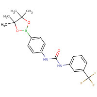 796967-48-1 1-[4-(4,4,5,5-tetramethyl-1,3,2-dioxaborolan-2-yl)phenyl]-3-[3-(trifluoromethyl)phenyl]urea chemical structure