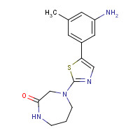 1312572-68-1 4-[5-(3-amino-5-methylphenyl)-1,3-thiazol-2-yl]-1,4-diazepan-2-one chemical structure