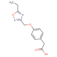 1282309-02-7 2-[4-[(5-ethyl-1,2,4-oxadiazol-3-yl)methoxy]phenyl]acetic acid chemical structure