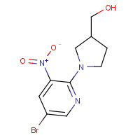 1138444-02-6 [1-(5-bromo-3-nitropyridin-2-yl)pyrrolidin-3-yl]methanol chemical structure
