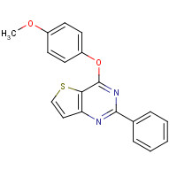 1043874-94-7 4-(4-methoxyphenoxy)-2-phenylthieno[3,2-d]pyrimidine chemical structure