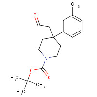 716360-07-5 tert-butyl 4-(3-methylphenyl)-4-(2-oxoethyl)piperidine-1-carboxylate chemical structure