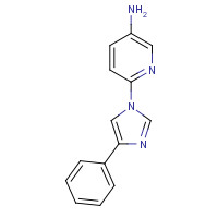 1393126-25-4 6-(4-phenylimidazol-1-yl)pyridin-3-amine chemical structure
