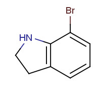 62813-85-8 7-bromo-2,3-dihydro-1H-indole chemical structure