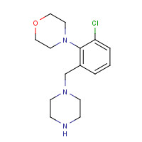 1446818-91-2 4-[2-chloro-6-(piperazin-1-ylmethyl)phenyl]morpholine chemical structure