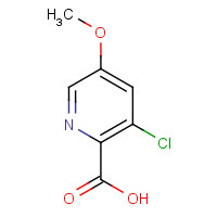 128073-09-6 3-chloro-5-methoxypyridine-2-carboxylic acid chemical structure