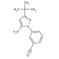 876299-39-7 3-(5-amino-3-tert-butylpyrazol-1-yl)benzonitrile chemical structure