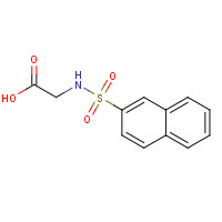 92740-48-2 2-(naphthalen-2-ylsulfonylamino)acetic acid chemical structure