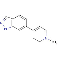 885272-32-2 6-(1-methyl-3,6-dihydro-2H-pyridin-4-yl)-1H-indazole chemical structure