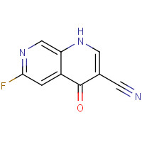 305371-17-9 6-fluoro-4-oxo-1H-1,7-naphthyridine-3-carbonitrile chemical structure