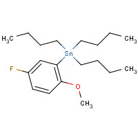223432-26-6 tributyl-(5-fluoro-2-methoxyphenyl)stannane chemical structure