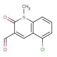 1417551-84-8 5-chloro-1-methyl-2-oxoquinoline-3-carbaldehyde chemical structure
