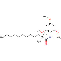 114289-47-3 2,2-dimethyl-N-(2,4,6-trimethoxyphenyl)dodecanamide chemical structure