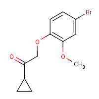 1243253-50-0 2-(4-bromo-2-methoxyphenoxy)-1-cyclopropylethanone chemical structure