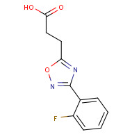 685525-40-0 3-[3-(2-fluorophenyl)-1,2,4-oxadiazol-5-yl]propanoic acid chemical structure