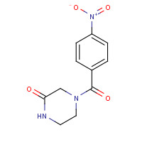 718621-52-4 4-(4-nitrobenzoyl)piperazin-2-one chemical structure