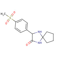 1272755-86-8 2-(4-methylsulfonylphenyl)-1,4-diazaspiro[4.4]nonan-3-one chemical structure