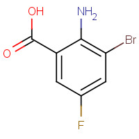 259269-84-6 2-amino-3-bromo-5-fluorobenzoic acid chemical structure