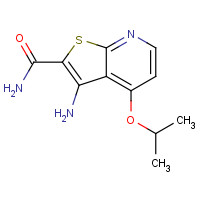 635731-58-7 3-amino-4-propan-2-yloxythieno[2,3-b]pyridine-2-carboxamide chemical structure