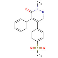 213763-80-5 2-methyl-5-(4-methylsulfonylphenyl)-4-phenylpyridazin-3-one chemical structure
