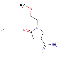 1272756-21-4 1-(2-methoxyethyl)-5-oxopyrrolidine-3-carboximidamide;hydrochloride chemical structure