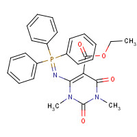 99747-55-4 ethyl 1,3-dimethyl-2,4-dioxo-6-[(triphenyl-$l^{5}-phosphanylidene)amino]pyrimidine-5-carboxylate chemical structure