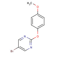 69033-87-0 5-bromo-2-(4-methoxyphenoxy)pyrimidine chemical structure