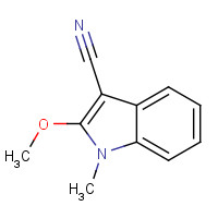 128200-38-4 2-methoxy-1-methylindole-3-carbonitrile chemical structure