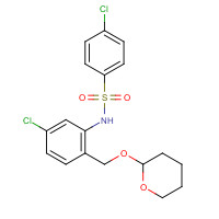 290327-97-8 4-chloro-N-[5-chloro-2-(oxan-2-yloxymethyl)phenyl]benzenesulfonamide chemical structure