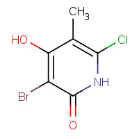 89324-53-8 3-bromo-6-chloro-4-hydroxy-5-methyl-1H-pyridin-2-one chemical structure