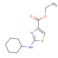 126533-89-9 ethyl 2-(cyclohexylamino)-1,3-thiazole-4-carboxylate chemical structure