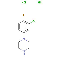 91532-33-1 1-(3-chloro-4-fluorophenyl)piperazine;dihydrochloride chemical structure
