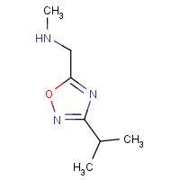 1041527-07-4 N-methyl-1-(3-propan-2-yl-1,2,4-oxadiazol-5-yl)methanamine chemical structure