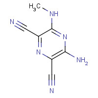 94053-74-4 3-amino-5-(methylamino)pyrazine-2,6-dicarbonitrile chemical structure