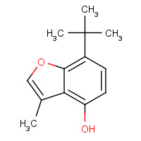 133307-63-8 7-tert-butyl-3-methyl-1-benzofuran-4-ol chemical structure