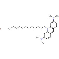 41387-42-2 10-dodecyl-3-N,3-N,6-N,6-N-tetramethylacridin-10-ium-3,6-diamine;bromide chemical structure