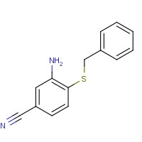 1153486-53-3 3-amino-4-benzylsulfanylbenzonitrile chemical structure