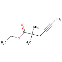 116252-14-3 ethyl 2,2-dimethylhex-4-ynoate chemical structure