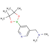919347-18-5 N,N-dimethyl-1-[5-(4,4,5,5-tetramethyl-1,3,2-dioxaborolan-2-yl)pyridin-3-yl]methanamine chemical structure