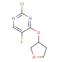 1312572-95-4 2-chloro-5-fluoro-4-(oxolan-3-yloxy)pyrimidine chemical structure