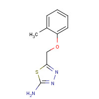 84138-75-0 5-[(2-methylphenoxy)methyl]-1,3,4-thiadiazol-2-amine chemical structure