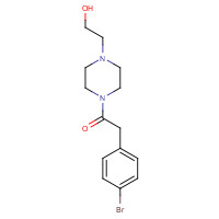 1157070-02-4 2-(4-bromophenyl)-1-[4-(2-hydroxyethyl)piperazin-1-yl]ethanone chemical structure