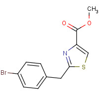 885279-50-5 methyl 2-[(4-bromophenyl)methyl]-1,3-thiazole-4-carboxylate chemical structure