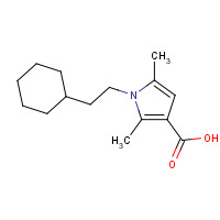 1405494-43-0 1-(2-cyclohexylethyl)-2,5-dimethylpyrrole-3-carboxylic acid chemical structure