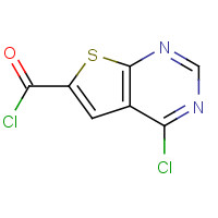 86762-06-3 4-chlorothieno[2,3-d]pyrimidine-6-carbonyl chloride chemical structure