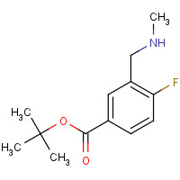 171050-01-4 tert-butyl 4-fluoro-3-(methylaminomethyl)benzoate chemical structure