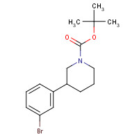 1203686-41-2 tert-butyl 3-(3-bromophenyl)piperidine-1-carboxylate chemical structure