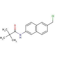 832102-21-3 N-[6-(chloromethyl)naphthalen-2-yl]-2,2-dimethylpropanamide chemical structure